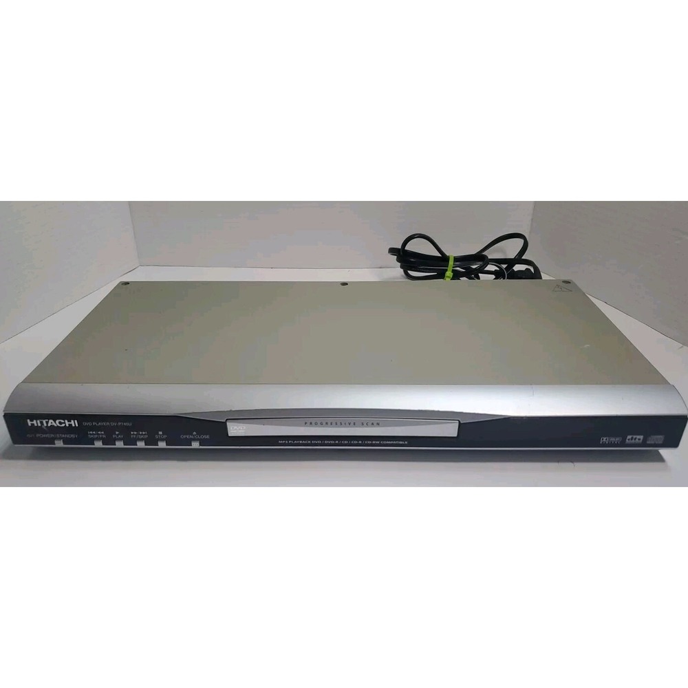 Hitachi DVD Player DV P745U Progressive Scan Vintage 2004 Silver Tested